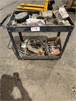 Shop cart with contents