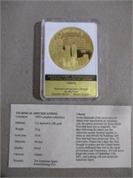 American Mint 32G 24kt Layered 9/11 Liberty Comm.