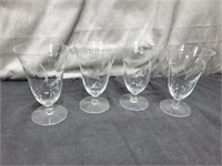 4 Piece Glassware