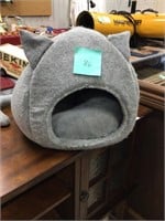 Cat Bed- New, Grey w/ tail and ears!