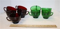 Red & Green Punch Cups