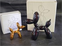 Balloon Dog Ceramic Figures in Box
