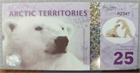 Arctic territories $25 banknote