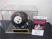 JOHN STALLWORTH SIGNED AUTO STEELERS MINI HELMET