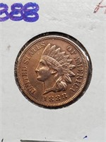 AU 1888 Indian Head Penny