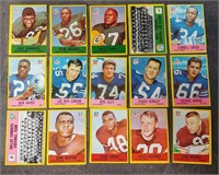 1967 PHILADELPHIA FOOTBALL 15 CARD LOT