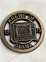 Krewe of Diana 1975 Cut Out Coin