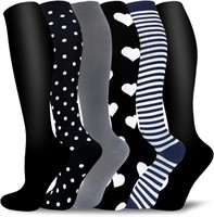 HI CLASMIX 20-30mmHg Knee High Compression Socks f