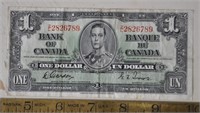 1937 Canada 1 dollar bank note