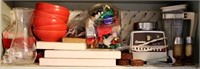 Shelf lot of items