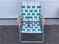 Lawn chair - green/white