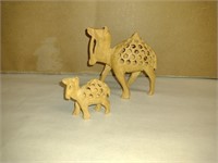Wooden Handmade Camel set