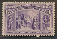 USA #235 MINT VF H