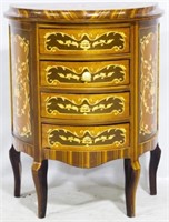 French Inlaid Demilume Chest - knobs are damaged