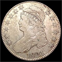 1821 Capped Bust Half Dollar LIGHTLY CIRCULATED