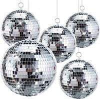 5 Silver Disco Ball Mirror - Deekin