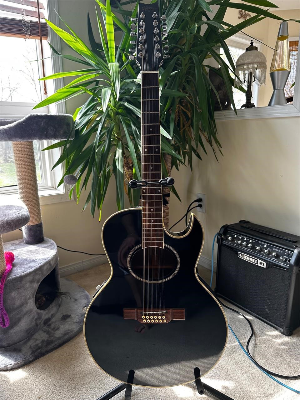 12 String Washburn Electric Acoustic Guitar