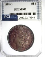 1892-O Morgan MS60 LISTS $425