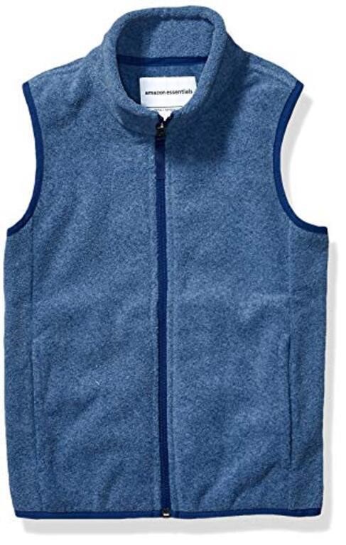 Amazon Essentials Boys' Polar Fleece Vest, Blue
