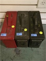 3 EMPTY AMMO BOXES FOR M-60