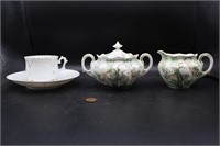 Hand painted Antique Porcelain Tea Dishes