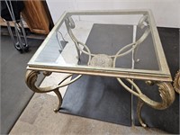 Glass Top Coffee Table  VGC  29 x 23" high