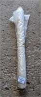Partial roll of plastic