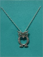 OWL STERLING NECKLACE & CHAIN