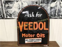 Veedol Motor Oil Tombstone Sign