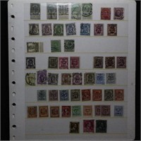Belgium Stamps Collection on pages, wide variety