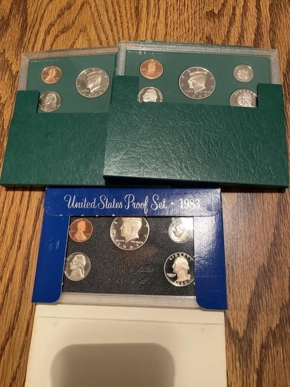 1995 and 1983 US Proof Sets