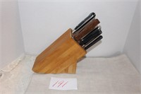 KNIFE BLOCK WITH 10 KNIVES