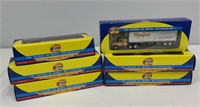 Five Athearn HO Scale Tractor Trailers