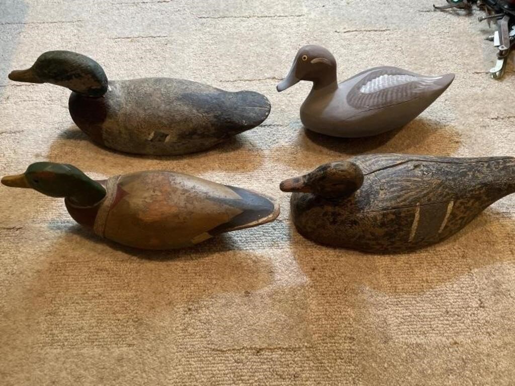 Vintage Wooden Duck Decoys