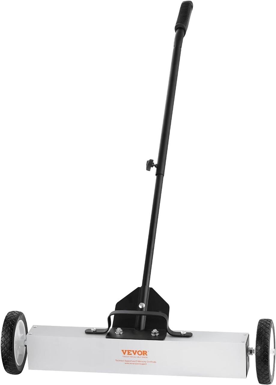VEVOR 50Lbs Rolling Magnetic Sweeper  24-inch