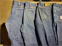 4 pair assorted jeans 36 x32
