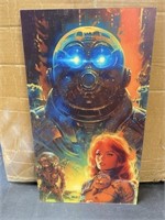 Sci-fi movie/book cover 9x16 inch acrylic print