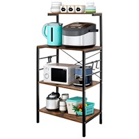 Bakers Rack for Kitchen,4-Tier Kitchen Storage