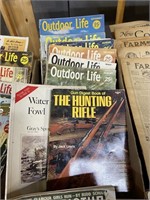 outdoor life magazines 1950s plus a gun digest