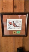 1980 NH Pheasant Stamp and Print