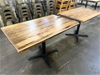Bid X2 Wood Tables 48” X 30” X 30”