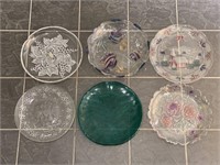 6 Glass Serving Platters