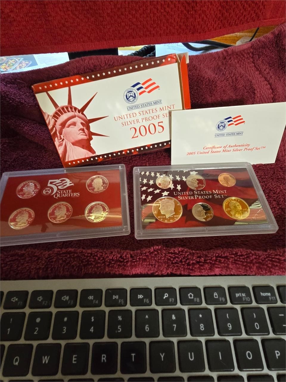 2005 US Mint Silver Proof Set 50 State Quarters