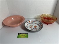 Pyrex Style and Amberina Style Bowls