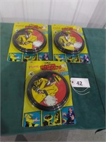 3 Dick Tracy Flying Discs