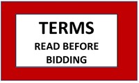 TERMS - READ BEFORE BIDDING --