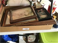 Box lot of picture frames