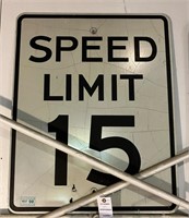 15 MPH Speed Limit Sign