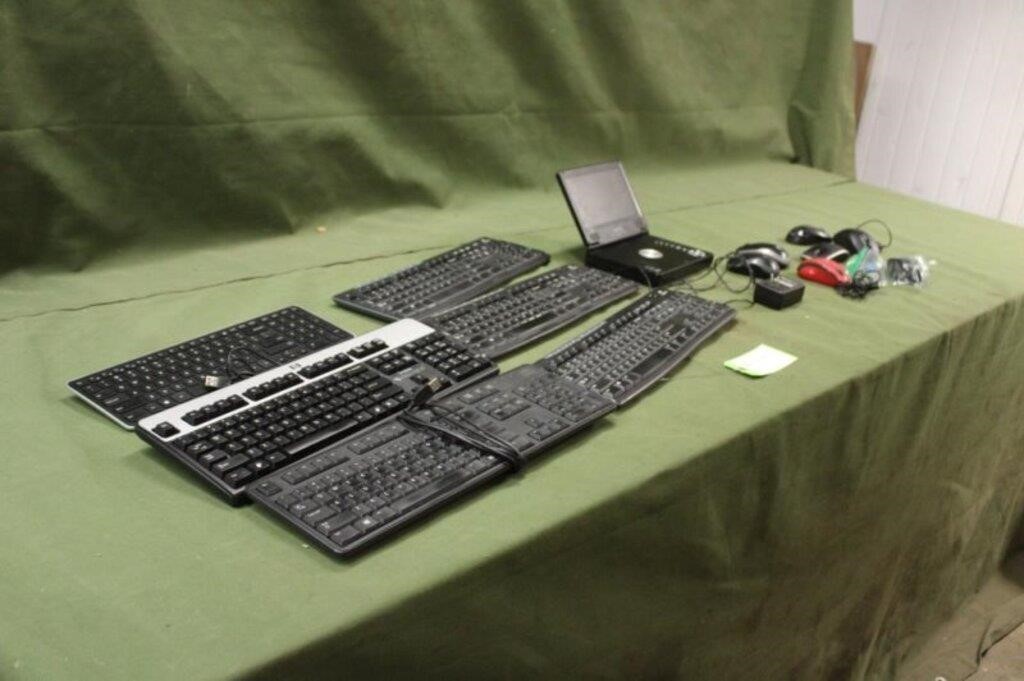 Portable DvD Player, Assorted Key Boards, Assorted