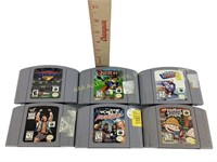 Nintendo 64 games:  NFL Blitz 2001, Quest 64,